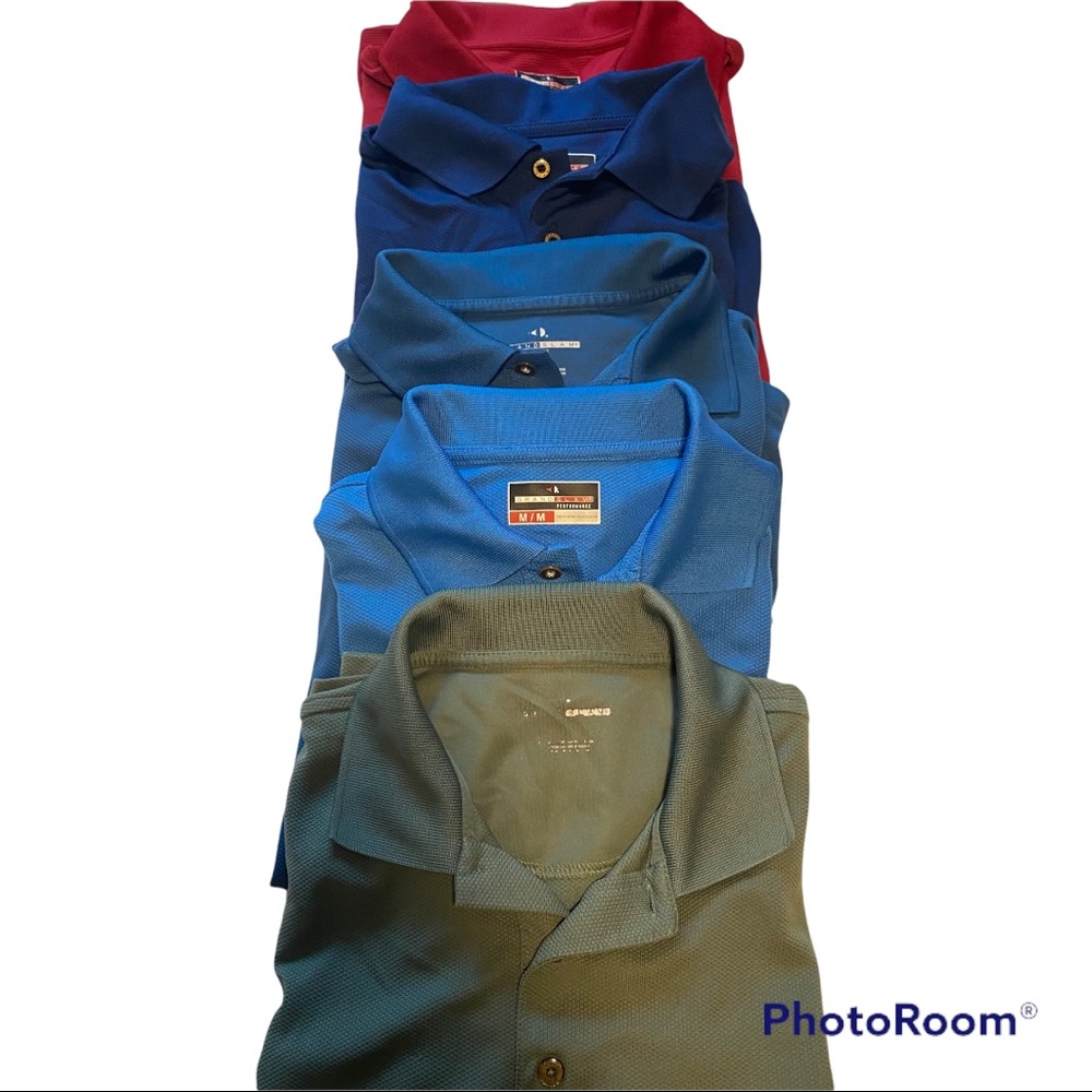 Bundle 5 Golf Polo Shirts